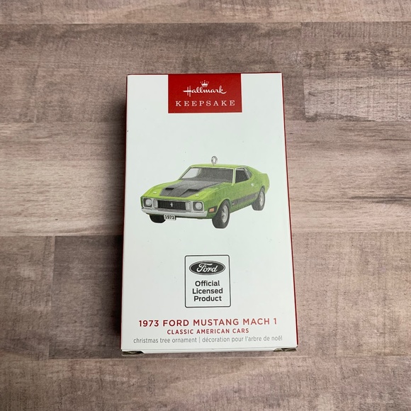 Hallmark Keepsake Ornament 1973 Ford Mustang Mach 1 Metal Ornament - Picture 1 of 6